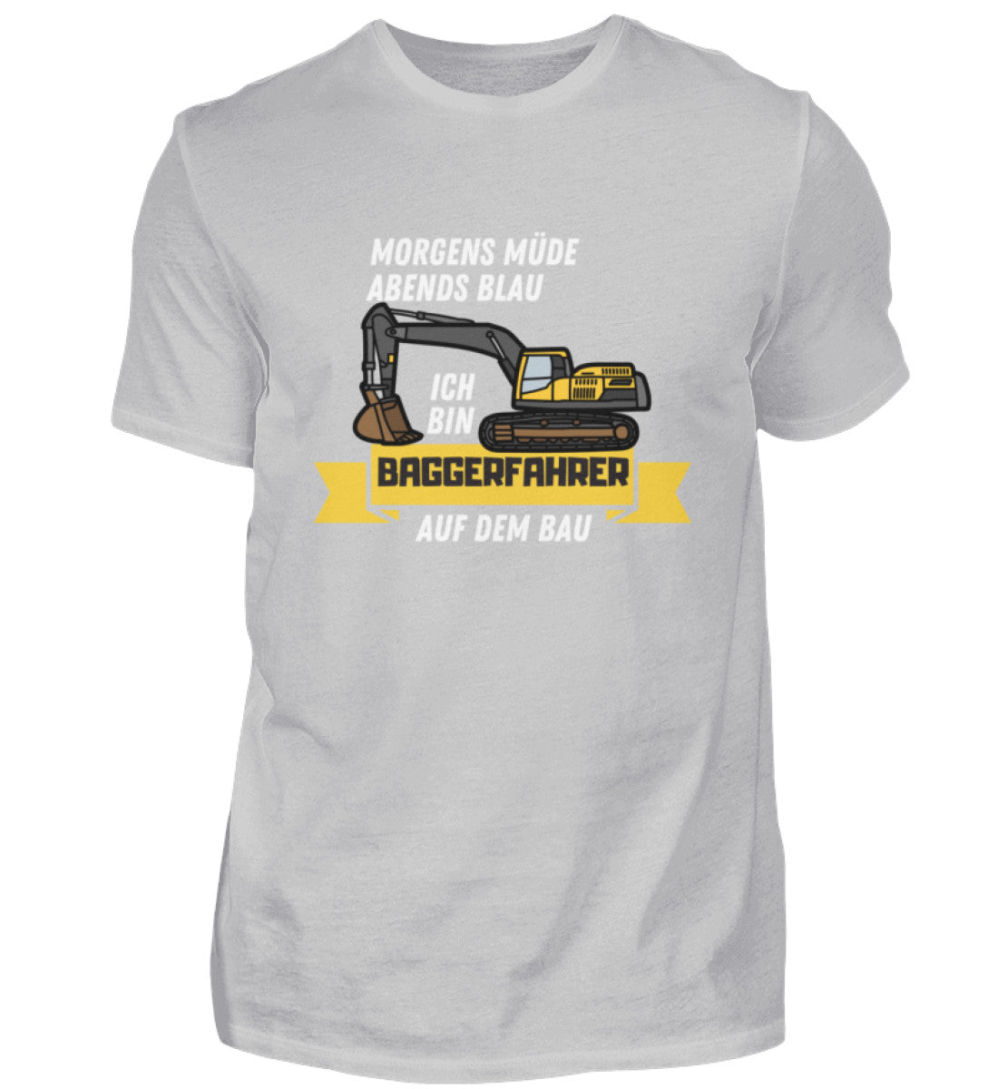 Baggerfahrer auf dem Bau  Herren Basic T-Shirt - www
